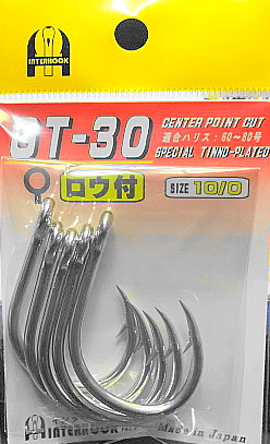 画像1: インターフック　GT30　インサイドカット　(5本入り)　錫