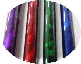 オプションカラー　ボナカラー。↑　ボナ（左から　紫、赤、緑、青）